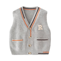 Load image into Gallery viewer, Baby Kid Boys Crochet Alphabet Vests Waistcoats Wholesale 220817586
