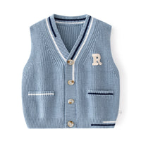 Load image into Gallery viewer, Baby Kid Boys Crochet Alphabet Vests Waistcoats Wholesale 220817586
