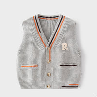Load image into Gallery viewer, Baby Kid Boys Crochet Alphabet Vests Waistcoats Wholesale 220817586
