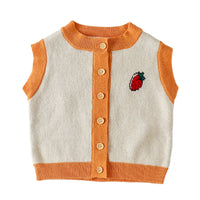 Load image into Gallery viewer, Baby Girls Fruit Crochet Vests Waistcoats Wholesale 220817587
