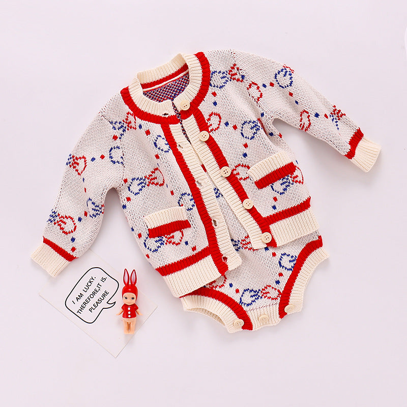 Baby Girls Cartoon Print Jackets Outwears Wholesale 22081759