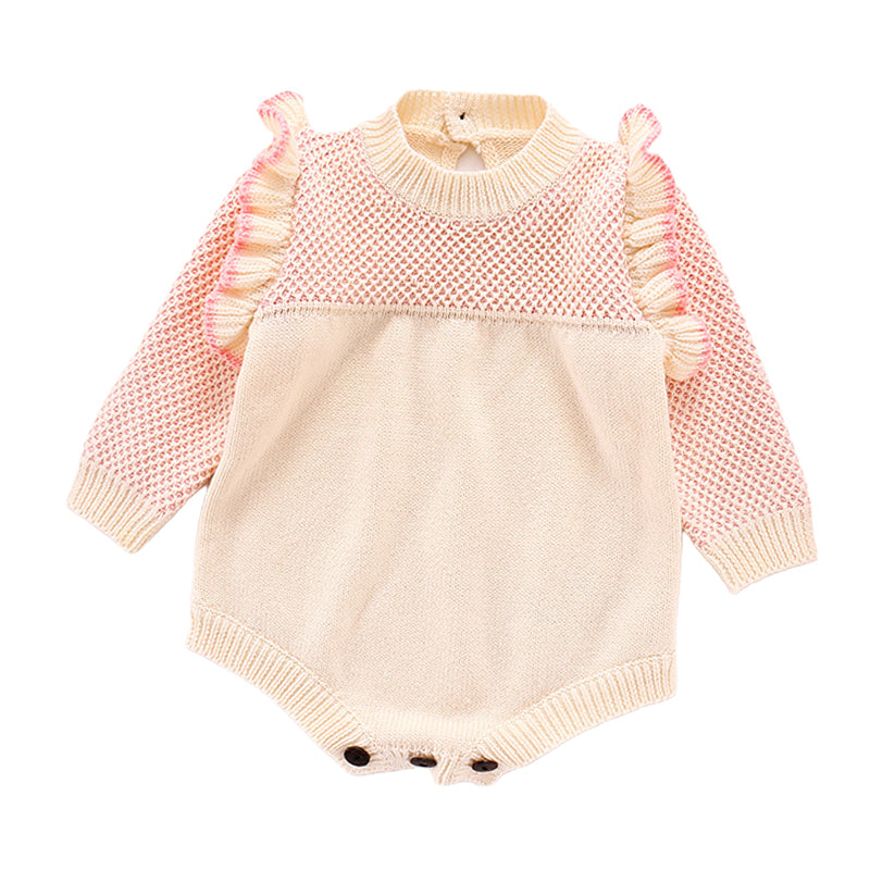Baby Girls Crochet Rompers Wholesale 22081764