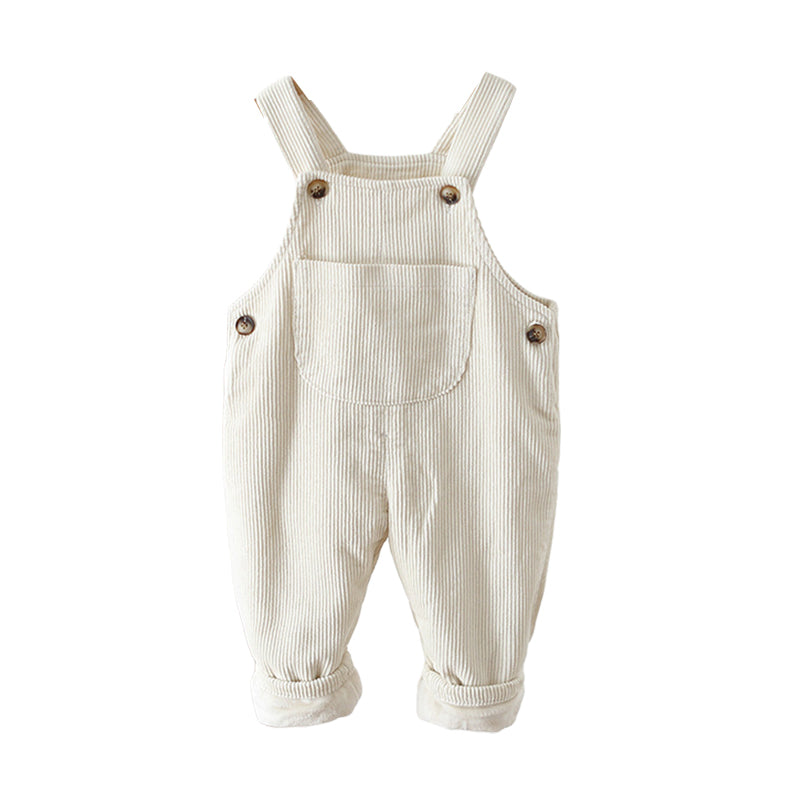 Baby Unisex Solid Color Muslin&Ribbed Jumpsuits Wholesale 22081776