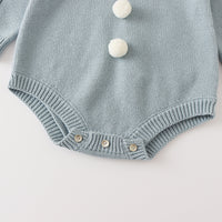 Load image into Gallery viewer, Baby Girls Bow Crochet Rompers Wholesale 22081778
