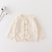 Load image into Gallery viewer, Baby Girls Solid Color Crochet Cardigan Wholesale 22081783
