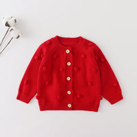 Load image into Gallery viewer, Baby Girls Solid Color Crochet Cardigan Wholesale 22081783
