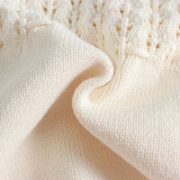 Load image into Gallery viewer, Baby Girls Solid Color Crochet Rompers Wholesale 22081786
