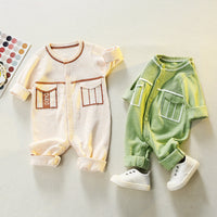 Load image into Gallery viewer, Baby Unisex Letters Crochet Knitwear Jumpsuits Wholesale 22081908
