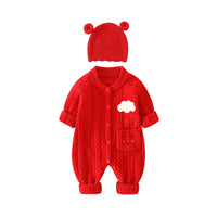 Load image into Gallery viewer, Baby Unisex Solid Color Knitwear Jumpsuits Wholesale 220819100
