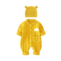 Load image into Gallery viewer, Baby Unisex Solid Color Knitwear Jumpsuits Wholesale 220819100
