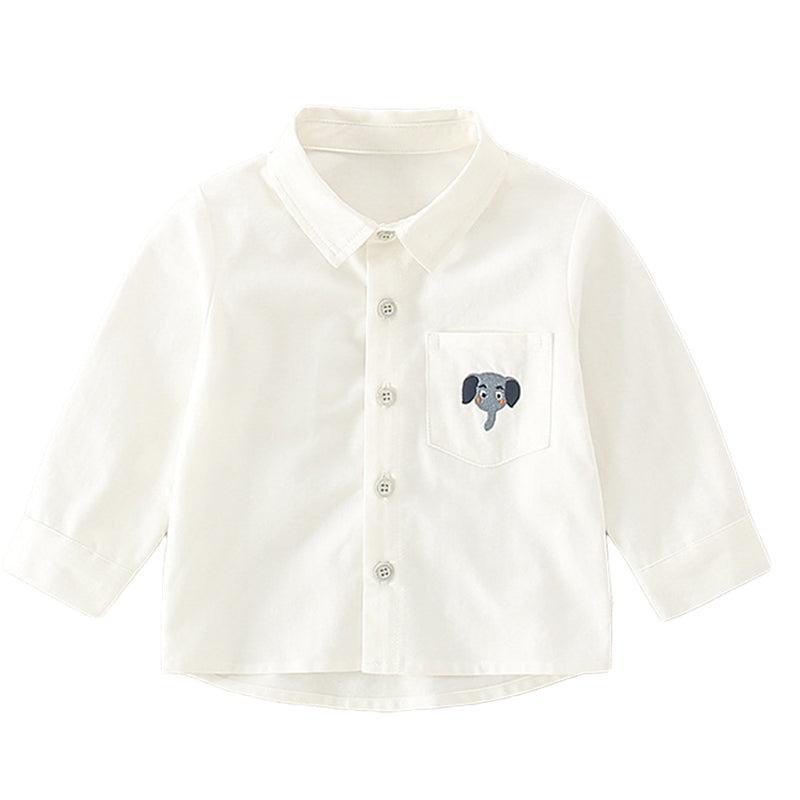 Baby Kid Unisex Solid Color Shirts Wholesale 220819107