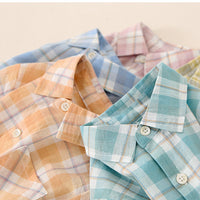 Load image into Gallery viewer, Baby Kid Boys Checked Shirts Wholesale 220819136
