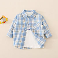 Load image into Gallery viewer, Baby Kid Boys Checked Shirts Wholesale 220819136

