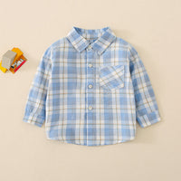 Load image into Gallery viewer, Baby Kid Boys Checked Shirts Wholesale 220819136
