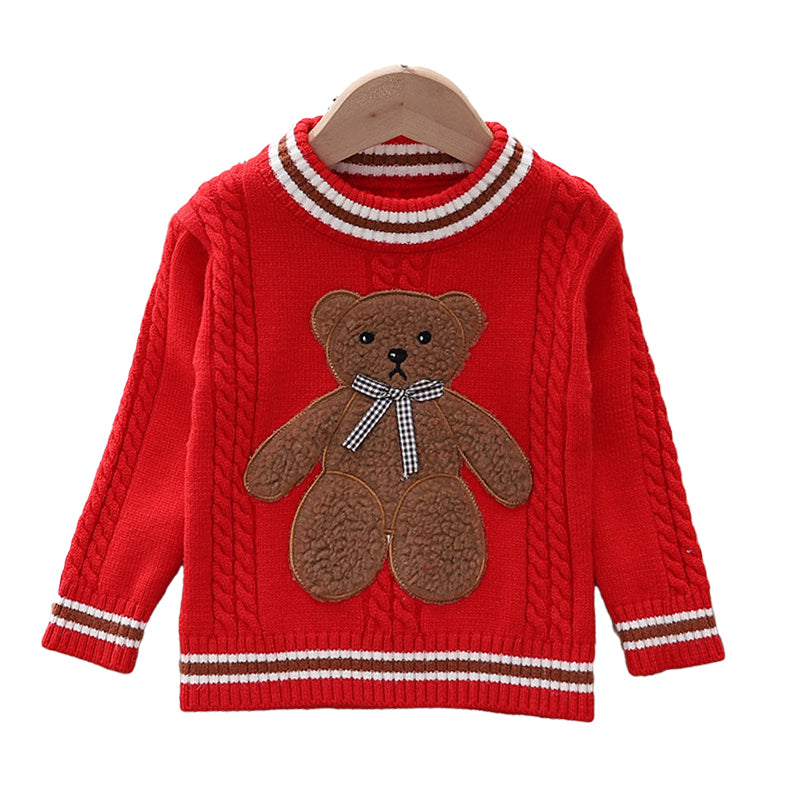 Baby Kid Girls Animals Cartoon Embroidered Sweaters Wholesale 220819208