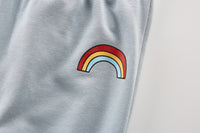 Load image into Gallery viewer, 2 Pieces Set Baby Kid Boys Rainbow Print Hoodies Swearshirts And Solid Color Pants Wholesale 220819229
