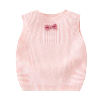 Load image into Gallery viewer, Baby Unisex Solid Color Bow Vests Waistcoats Knitwear Wholesale 22081923
