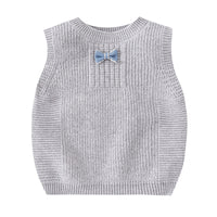 Load image into Gallery viewer, Baby Unisex Solid Color Bow Vests Waistcoats Knitwear Wholesale 22081923
