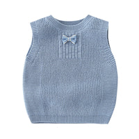 Load image into Gallery viewer, Baby Unisex Solid Color Bow Vests Waistcoats Knitwear Wholesale 22081923
