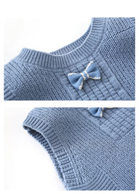 Load image into Gallery viewer, Baby Unisex Solid Color Bow Vests Waistcoats Knitwear Wholesale 22081923
