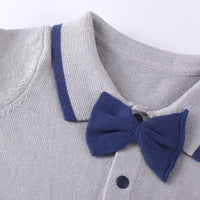 Load image into Gallery viewer, Baby Boys Bow Crochet Knitwear Jumpsuits Wholesale 220819232
