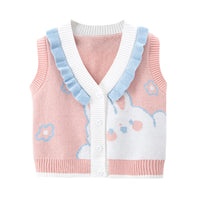 Load image into Gallery viewer, Baby Kid Girls Cartoon Crochet Vests Waistcoats Knitwear Wholesale 220819244
