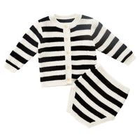 Load image into Gallery viewer, Baby Boys Striped Crochet Knitwear Rompers Wholesale 220819250
