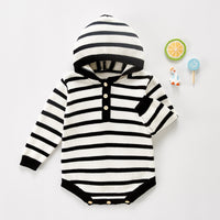 Load image into Gallery viewer, Baby Boys Striped Crochet Knitwear Rompers Wholesale 220819250
