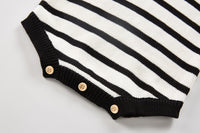 Load image into Gallery viewer, Baby Boys Striped Crochet Knitwear Rompers Wholesale 220819250
