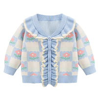 Load image into Gallery viewer, Baby Kid Girls Flower Cartoon Crochet Cardigan Wholesale 220819256
