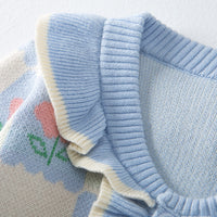 Load image into Gallery viewer, Baby Kid Girls Flower Cartoon Crochet Cardigan Wholesale 220819256
