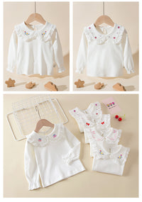 Load image into Gallery viewer, Baby Kid Girls Flower Fruit Print Tops Wholesale 220819268
