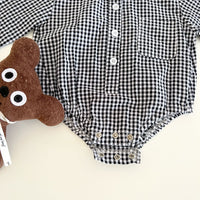 Load image into Gallery viewer, Baby Boys Checked Rompers Wholesale 220819301
