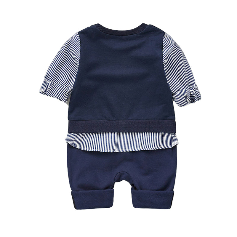 Baby Boys Color-blocking Jumpsuits Wholesale 22081931