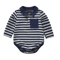 Load image into Gallery viewer, Baby Boys Striped Rompers Wholesale 22081932
