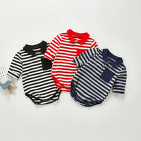 Load image into Gallery viewer, Baby Boys Striped Rompers Wholesale 22081932

