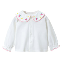 Load image into Gallery viewer, Baby Kid Girls Fruit Animals Embroidered Tops Wholesale 220819321
