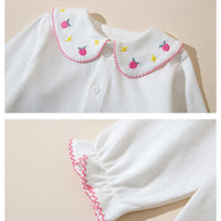 Load image into Gallery viewer, Baby Kid Girls Fruit Animals Embroidered Tops Wholesale 220819321
