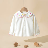 Load image into Gallery viewer, Baby Kid Girls Fruit Animals Embroidered Tops Wholesale 220819321
