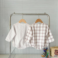 Load image into Gallery viewer, Baby Boys Striped Checked Rompers Wholesale 220819349

