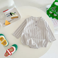 Load image into Gallery viewer, Baby Boys Striped Checked Rompers Wholesale 220819349
