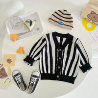 Load image into Gallery viewer, Baby Boys Zebra Print Cardigan Wholesale 220819363
