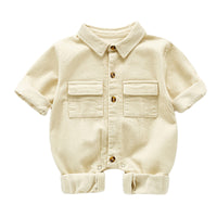 Load image into Gallery viewer, Baby Girls Solid Color Jumpsuits Wholesale 22081937
