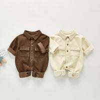 Load image into Gallery viewer, Baby Girls Solid Color Jumpsuits Wholesale 22081937

