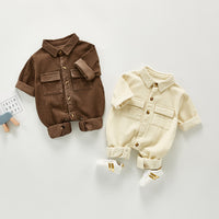 Load image into Gallery viewer, Baby Girls Solid Color Jumpsuits Wholesale 22081937
