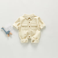 Load image into Gallery viewer, Baby Girls Solid Color Jumpsuits Wholesale 22081937
