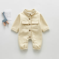 Load image into Gallery viewer, Baby Girls Solid Color Jumpsuits Wholesale 22081937

