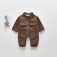 Load image into Gallery viewer, Baby Girls Solid Color Jumpsuits Wholesale 22081937
