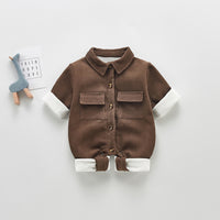 Load image into Gallery viewer, Baby Girls Solid Color Jumpsuits Wholesale 22081937
