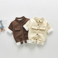 Load image into Gallery viewer, Baby Girls Solid Color Jumpsuits Wholesale 22081937
